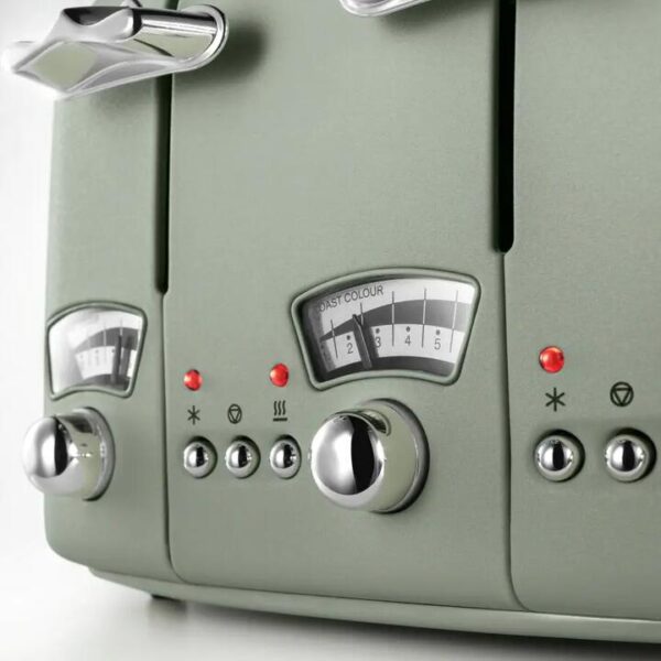 De'Longhi Argento Flora 4 Slice Peppermint Green