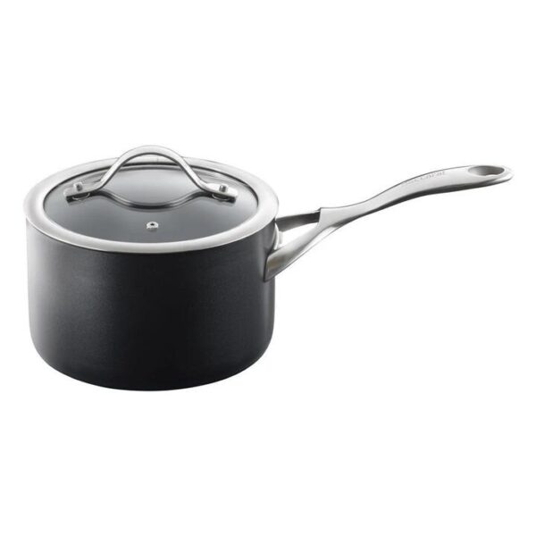 iD3 Hard Anodised Saucepan With Lid Size 18X11cm by Baccarat