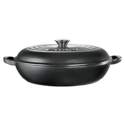 Le Connoisseur Round French Saute Pan Size 31X6.7cm in Black by Baccarat