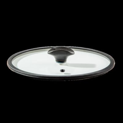 Essteele 32cm Glass Lid with Silicone Rim for Per Domani & Per Salute  - Best, Luxury Cookware - Made in Italy