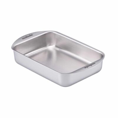 Essteele Clad Ovenware Stainless Steel Medium Roasting Pan 25cm x 17.5cm x 5.5cm  - Best, Luxury Cookware - Made in Italy
