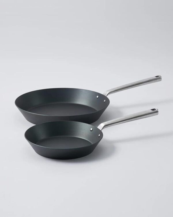 MAKO Black Steel Steak Pan Set