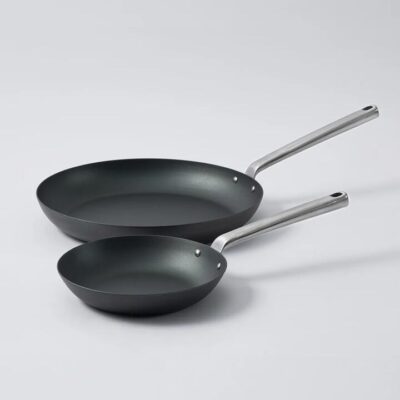 MAKO Black Steel 20cm & 31cm Frying Pan Duo