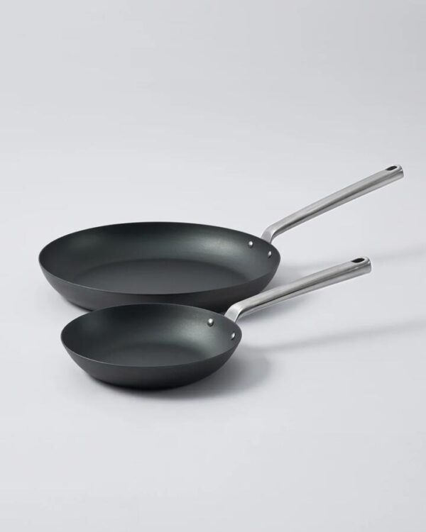 MAKO Black Steel 20cm & 31cm Frying Pan Duo