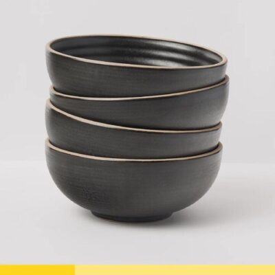 Anaya Charcoal Cereal Bowl Set of 4