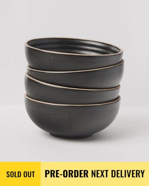 Anaya Charcoal Cereal Bowl Set of 4