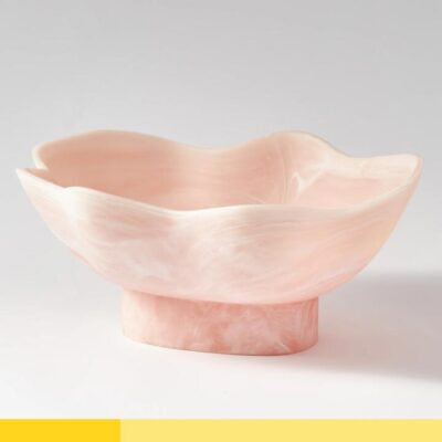 Maya Resin Footed Bowl - Blossom
