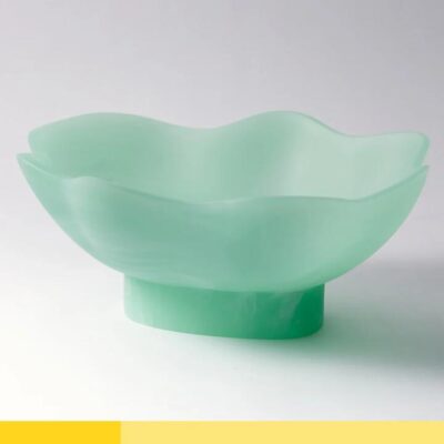 Maya Resin Footed Bowl - Mint