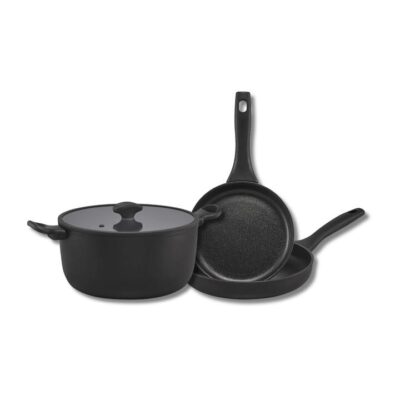 Essteele Per Domani Nonstick Induction 3 Piece Essentials Cookware Set  - Best, Luxury Cookware - Made in Italy