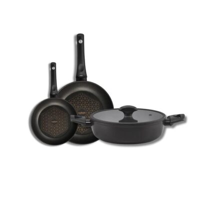Essteele Per Salute Nonstick Induction 3 Piece Essentials Cookware Set  - Best, Luxury Cookware - Made in Italy