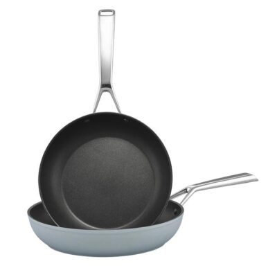 Essteele Per Bellezza Nonstick Induction Open Skillet Twin Pack 24/28cm Blue  - Best, Luxury Cookware - Made in Italy