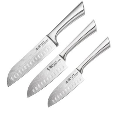 Damashiro 3 Piece Santoku Knife Starter Set by Baccarat