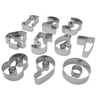 Professional Bake Numbers Cookie Cutters 10 Piece by Soffritto
