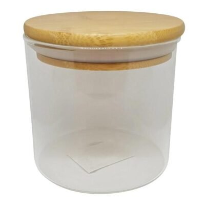Bamboo & Glass Canister Size 500ml by Scullery