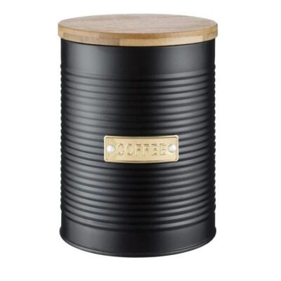 Otto Coffee Canister 1.4L Size 11X15.5X11cm in Black by Typhoon-Black