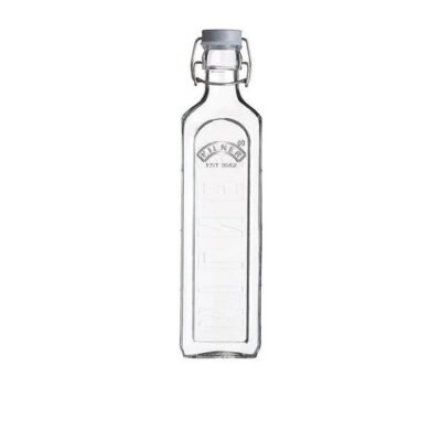 Glass Clip Top Bottle 1L Size 7.5X30.5X7.5cm by Kilner