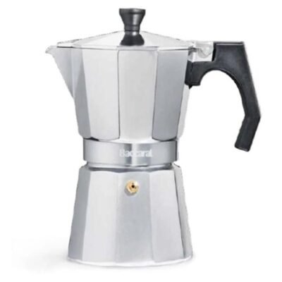 Barista Italico 6 Cup Espresso Maker in Silver by Baccarat-Silver