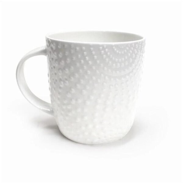 Bianco Dots Textured Mug Size 350ml by Alex Liddy