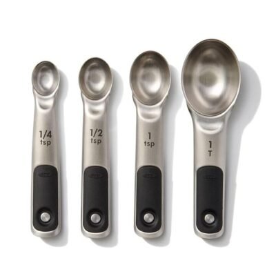Good Grip 4-Piece Stainless Steel Measuring Spoon Set Size 22X13X5 by OXO