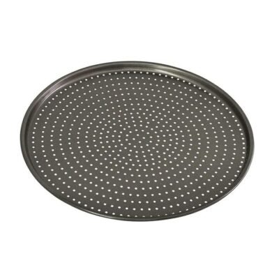Perfect Crust Non-Stick Pizza Crisper Tray Size 32X32X0.2cm by Bakemaster