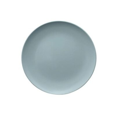 Colour Melamine Side Plate Duck Egg Size 20X20X15cm in Blue by Serroni-Blue