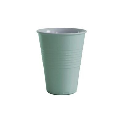 Miami Melamine Single Tone Cup 400ml Size 9.5X9.5X12cm in White by Serroni-White
