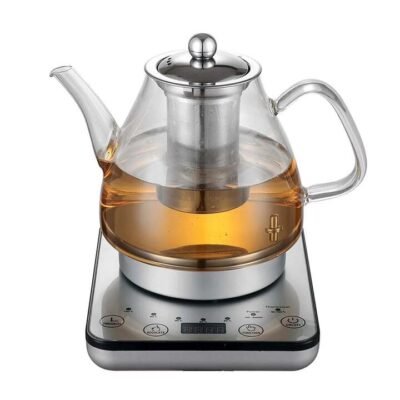 Digital Glass Kettle with Tea Infuser Size 20.5X19X20.5cm by Healthy Choice