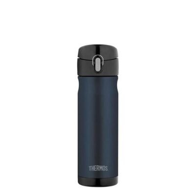 Commuter Bottle Stainless Steel Vacuum Insulated Midnight Size 470ml in Blue by Thermos-Blue