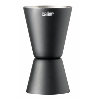 Slate & Co Double Jigger Size 7X4cm in Black by Alex Liddy-Black