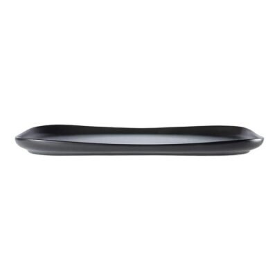 Share Rectangular Stoneware Serving Platter Size 37X23cm in Black by Alex Liddy-Black