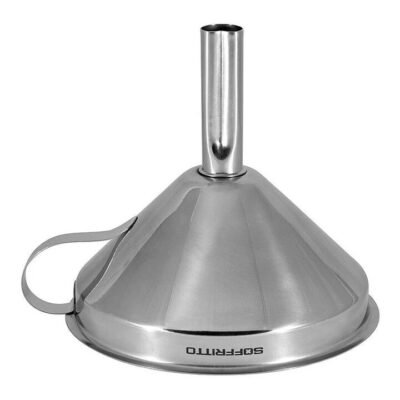 A Series Stainless Steel Funnel with Strainer by Soffritto
