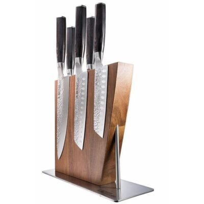 Damashiro Emperor Nanashi Knife Block 6 Piece by Baccarat