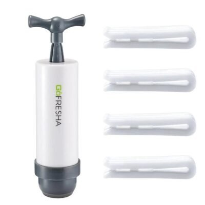 Plastic 17-Piece Vacuum Seal Bags Set Size 26X34cm by GoFresha