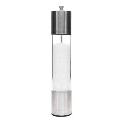 Advance Stainless Steel Sea Salt Grinder Size 29.5cm in Silver by Alex Liddy-Silver
