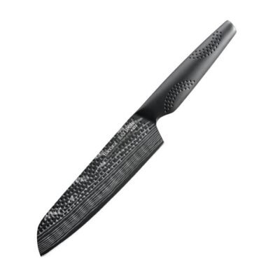iD3 Samurai Santoku Knife Size 18cm in Black by Baccarat-Black