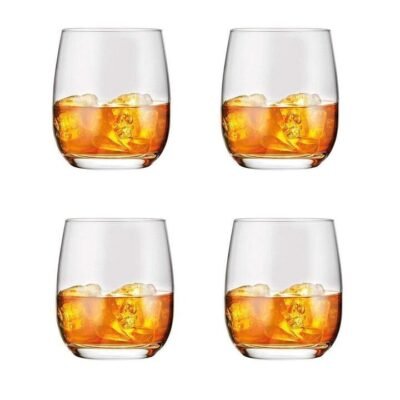 Vina 4 Piece Double Old Fashioned Glass Set Size 460ml by Alex Liddy
