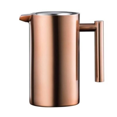 Barista Brillante Double Wall Coffee Press Copper Size 1L Mesh by Baccarat