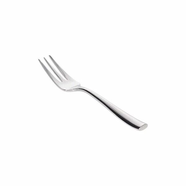 Arlo Stainless Steel Cake Fork Size 15.4cm in Silver by Alex Liddy-Silver