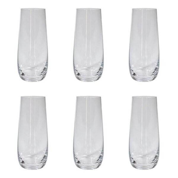 Grand Cru 6 Piece Stemless Glass Flute Set Size 290ml by Alex Liddy