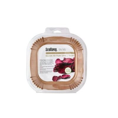 Scullery Set of 50 Square Air Fryer Liners-20cm
