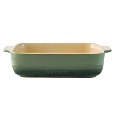 Baccarat Le Connoisseur Stoneware Square Baking Dish 24cm Sage
