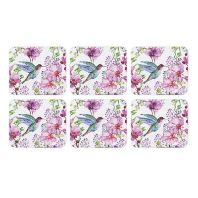Ashdene Birds & Blooms Set of 6 Coaster Set