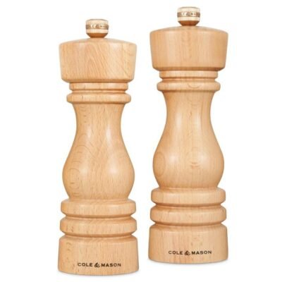 Cole & Mason London Mills 180mm Gift Set Natural Beech