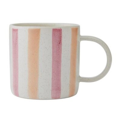 Mikasa Pink & Red Stripe Mug 380ml