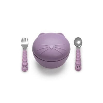 Melii Silicone Animal Bowl With Lid And Utensils - Surprise Style Selection