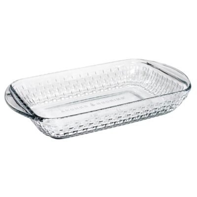 Anchor Hocking Heritage Basketweave Baking Dish with Lid 2.85L