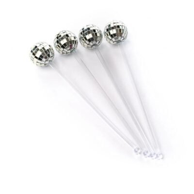 NPW Disco Set of 4 Drink Stirrers