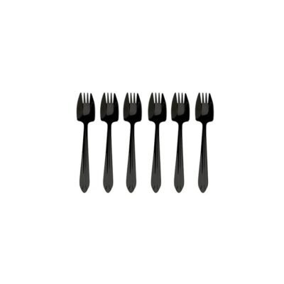 Splayd Black Label Mini 6 Piece Cake Fork Set