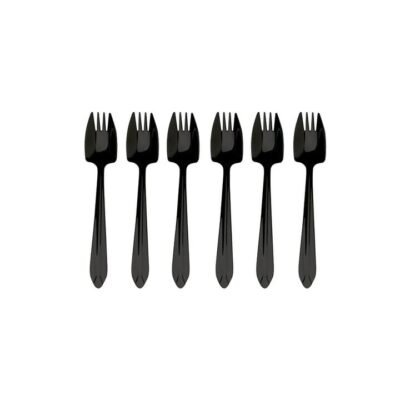 Splayd Black Label 6 Piece Cake Fork Set