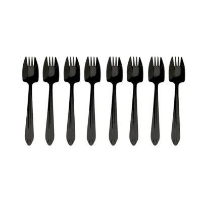 Splayd Black Label 8 Piece Cake Fork Set